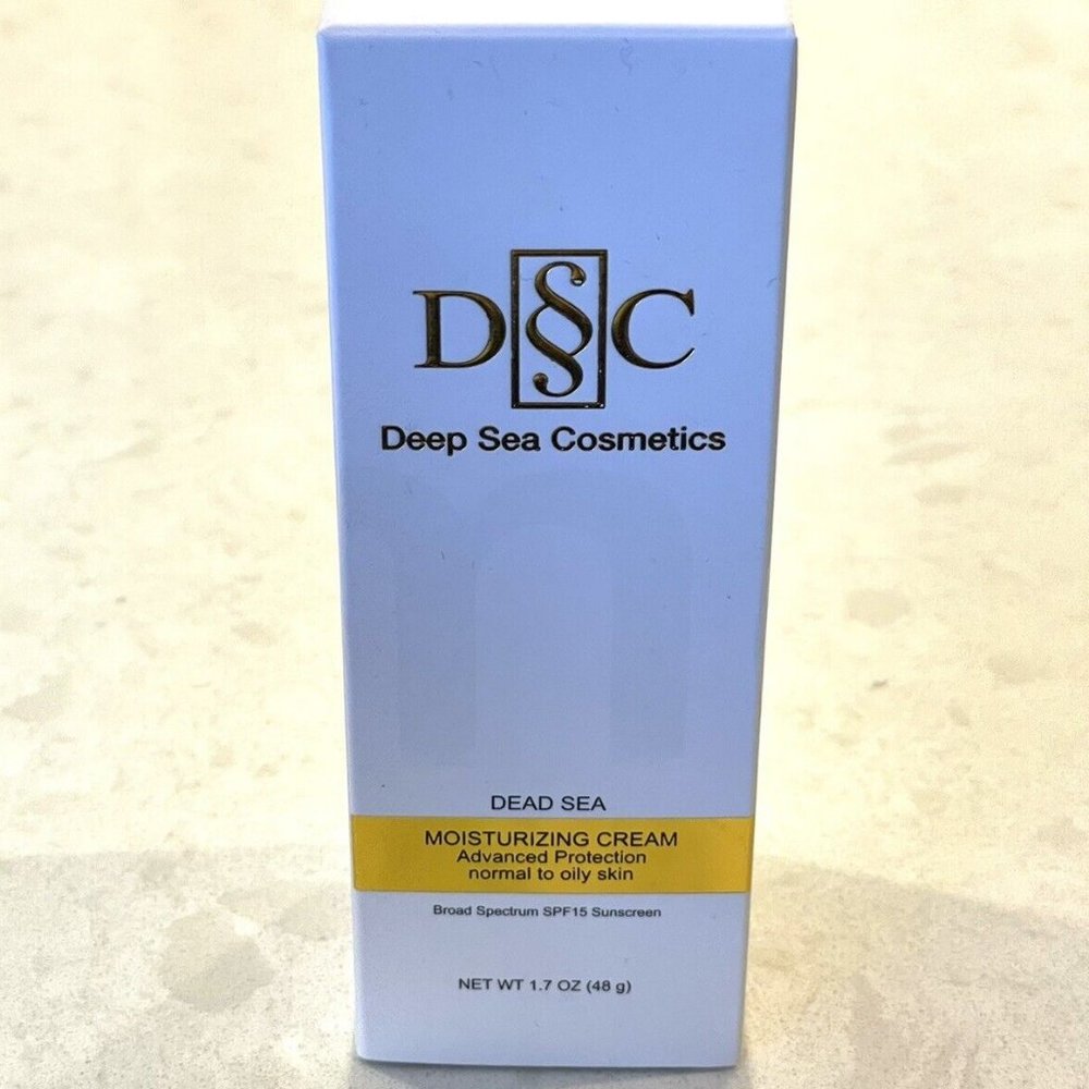 DEEP SEA DEAD SEA MOISTURIZING CREAM-NORMAL TO OILY SKIN-1.7 oz/50 ml-NEW-SEALED